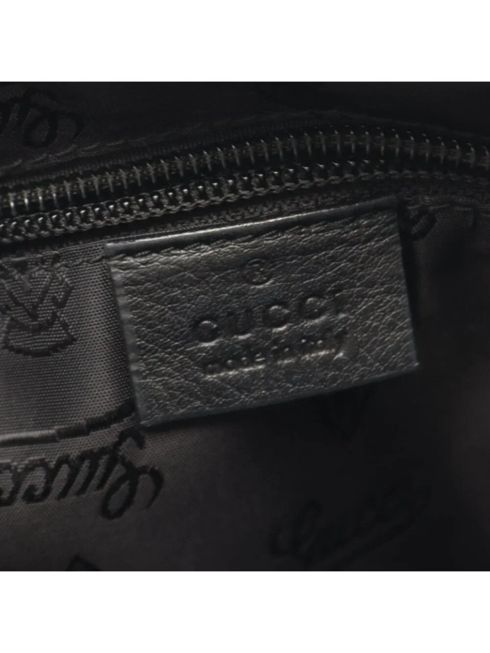 Gucci Shoulder Bag Guccissima Black Leather Guccissima